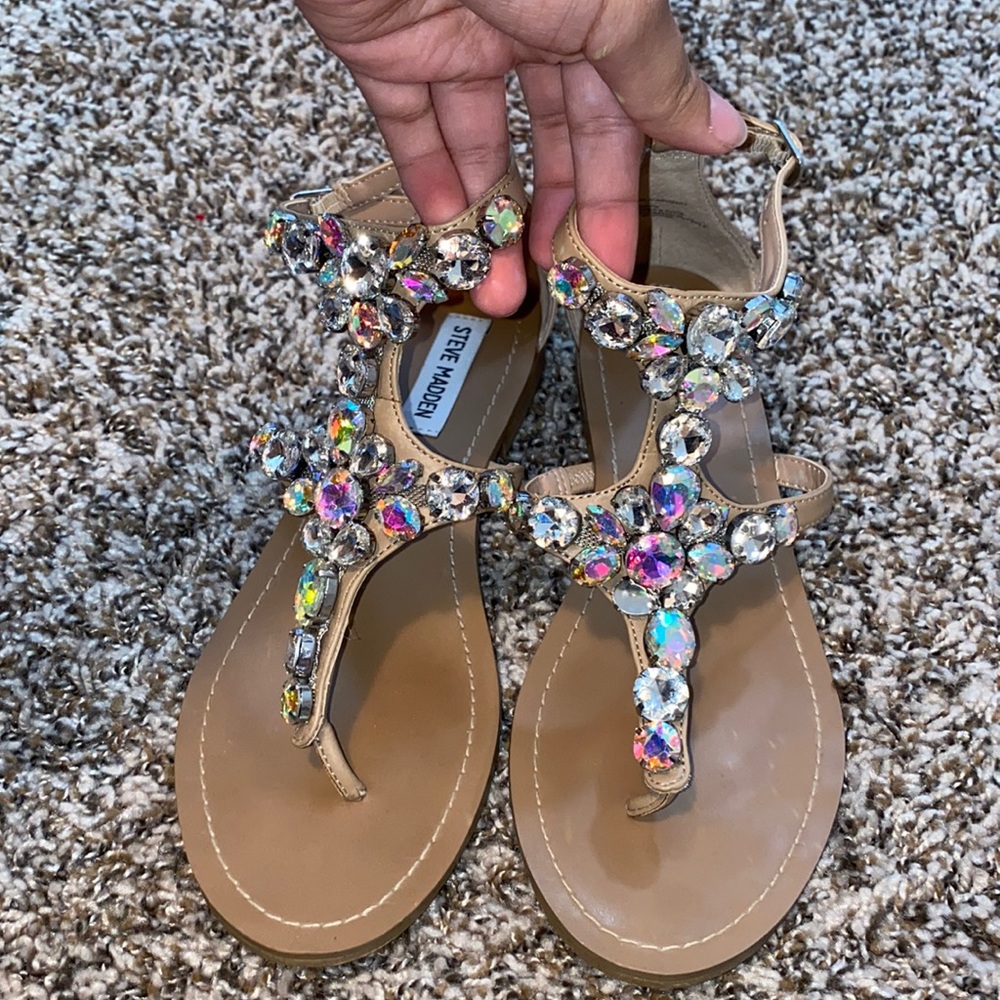 Steve Madden Sandals, Nude, Size 7